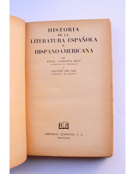 Historia de la literatura española e hispanoamericana