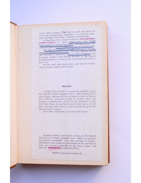 La vida de Junípero Serra