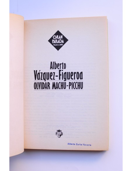 Olvidar Machu-Pichu
