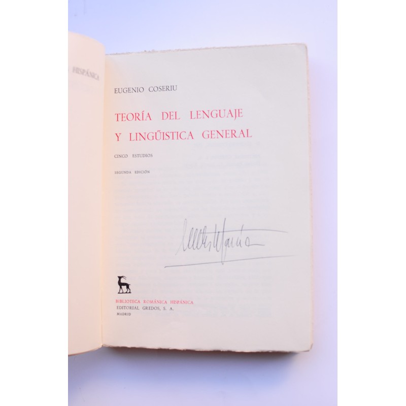 Teoría del lenguaje y lingüística general....
