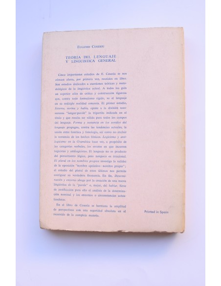 Teoría del lenguaje y lingüística general. Cinco estudios