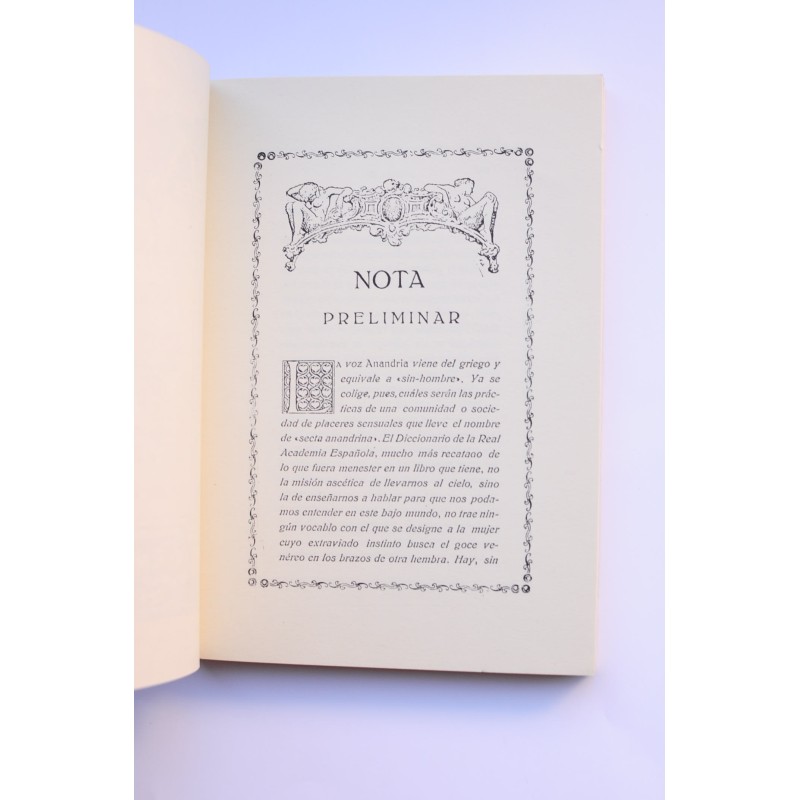 Anandria: Confesión de la Señorita Safo