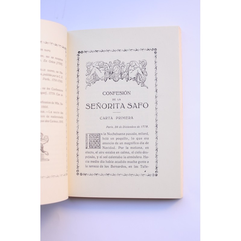 Anandria: Confesión de la Señorita Safo