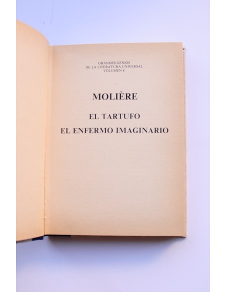 El tartufo. El enfermo imaginario