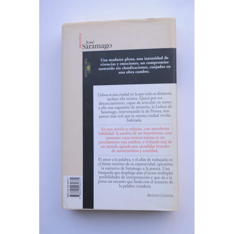 El año de la muerte de Ricardo Reis