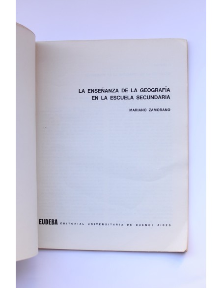 La enseñanza de la geografía en la escuela secundaria