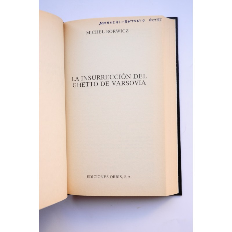 La insurrección del ghetto de Varsovia