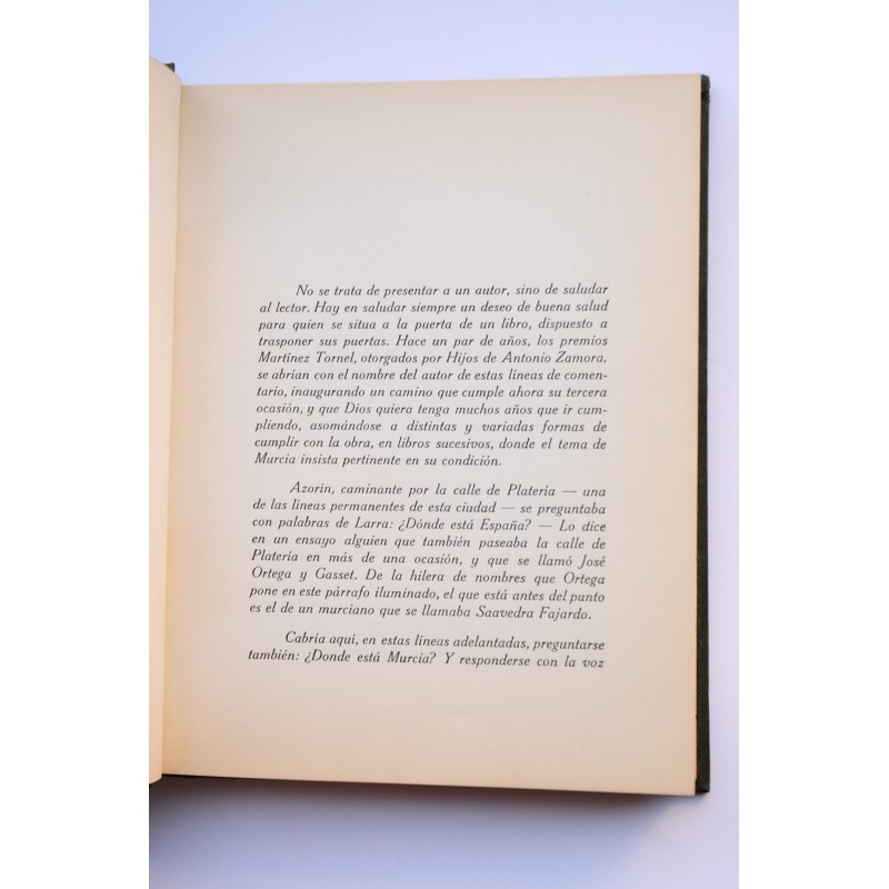 Murcia, andanza y mudanza