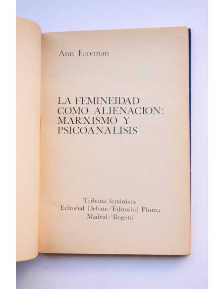 La femineidad como alienación: Marxismo y psicoanálisis