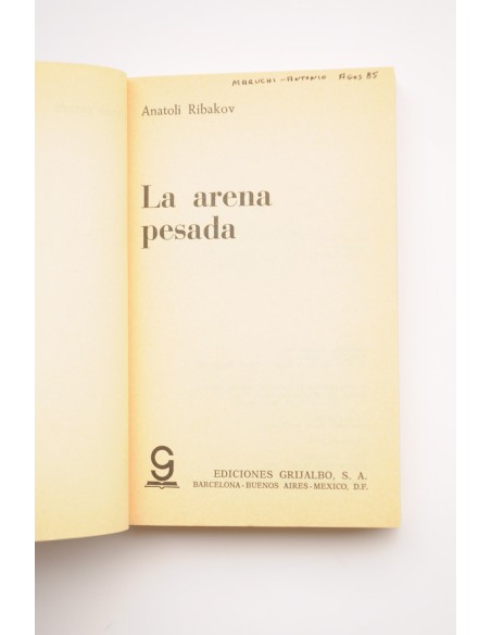 La arena pesada
