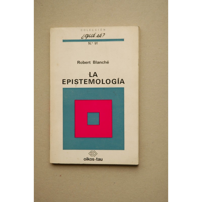 La epistemología