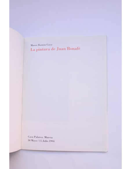 La pintura de Juan Bonafé