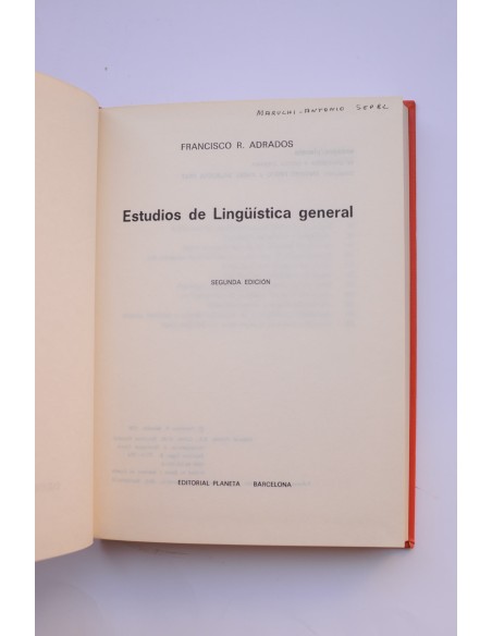 Estudios de lingüística general