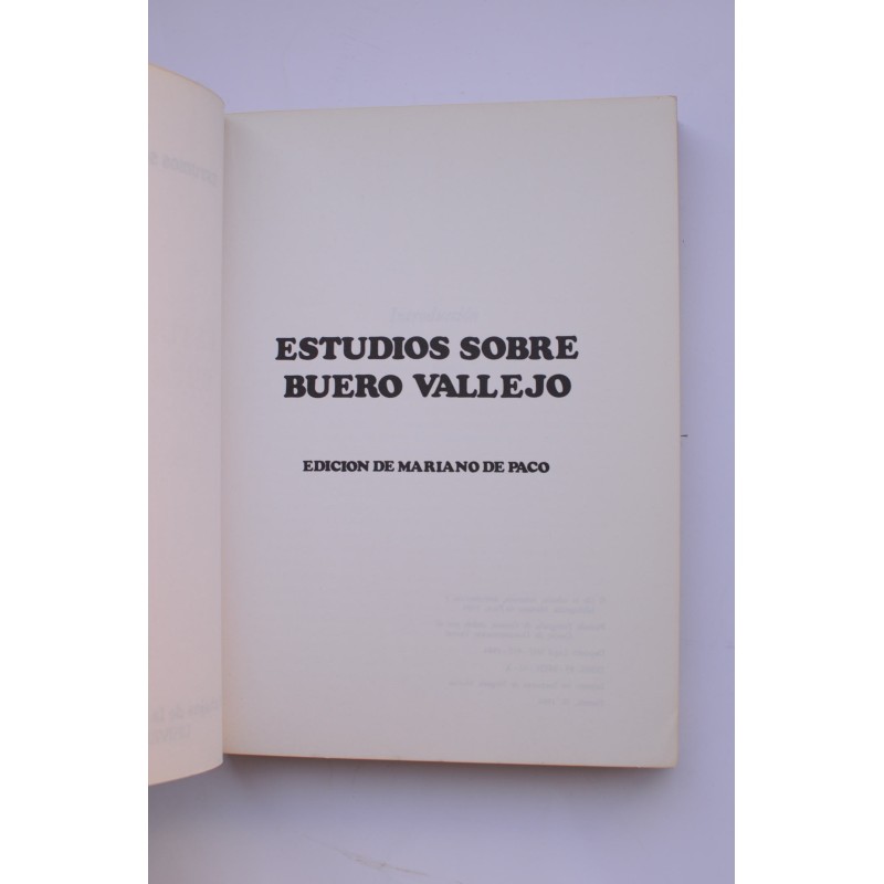 Estudios sobre Buero Vallejo