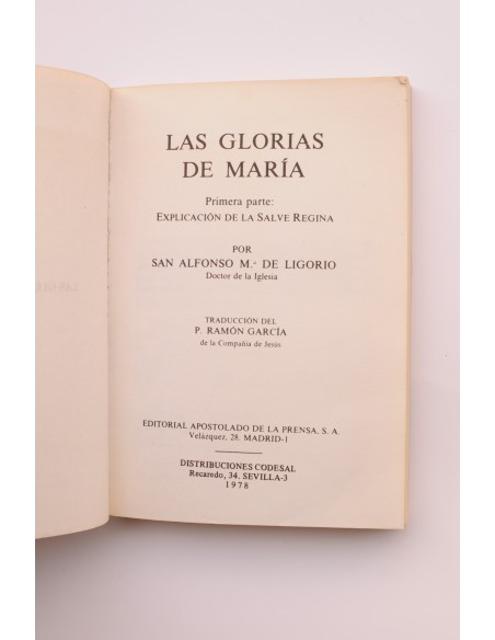 Las glorias de María. Primera parte. Explicación de la Salve Regina