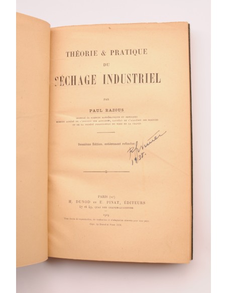 Thèorie & practique du séchage industriel