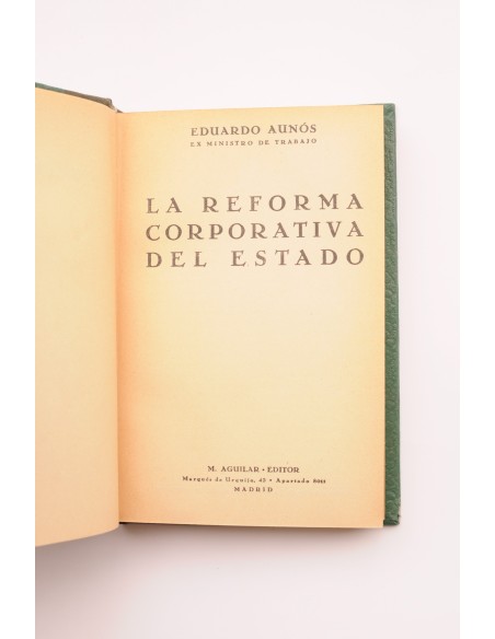 La reforma corporativa del estado