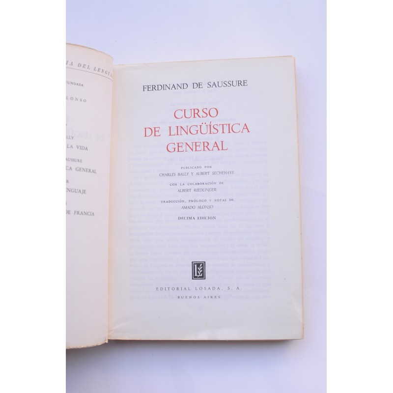 Curso de lingüística general