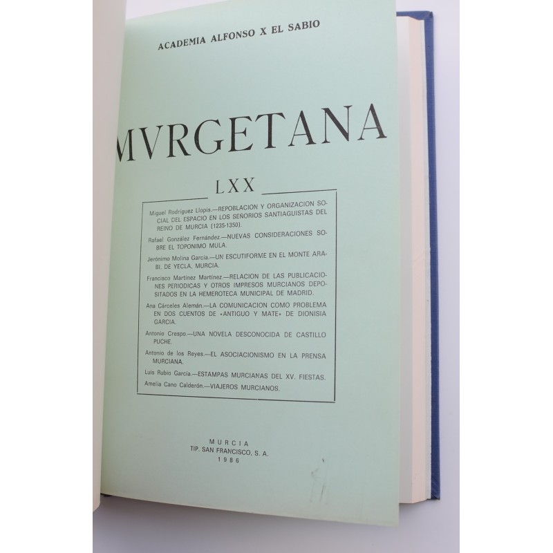Murgetana. Del n º LXVI (1984) al LXX (1986)