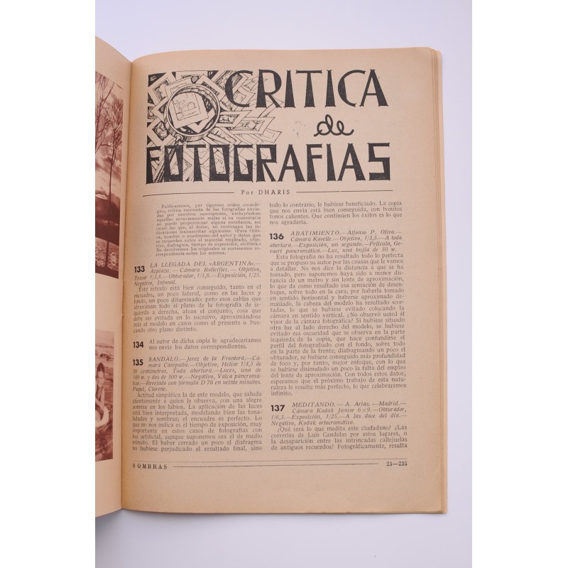 SOMBRAS : revista técina fotográfica española....