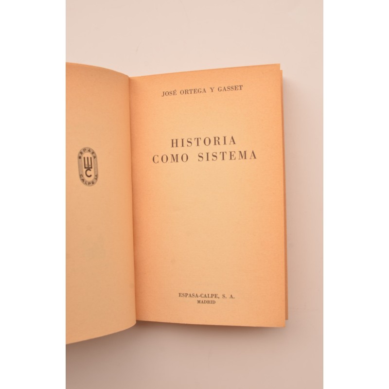 Historia como sistema