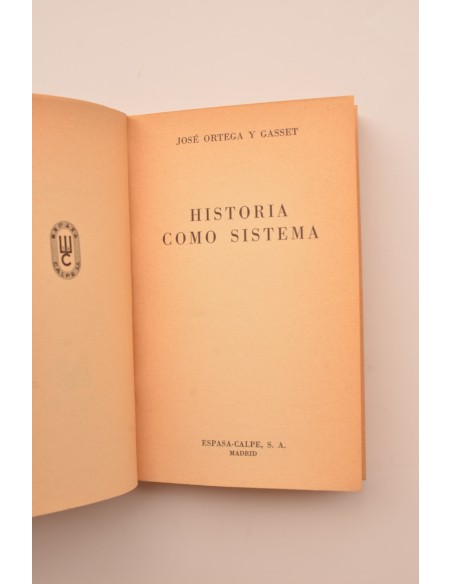 Historia como sistema