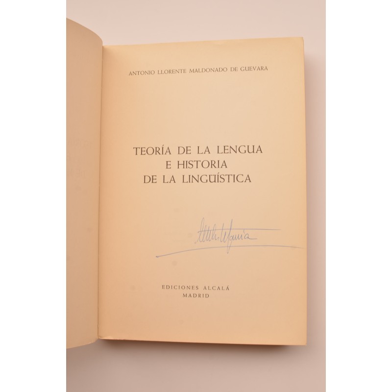 Teoría de la lengua e historia de la lingüística