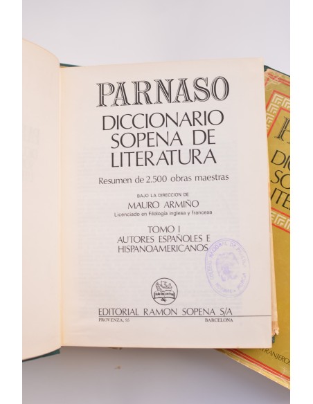 Parnaso. Diccionario Sopena de Literatura