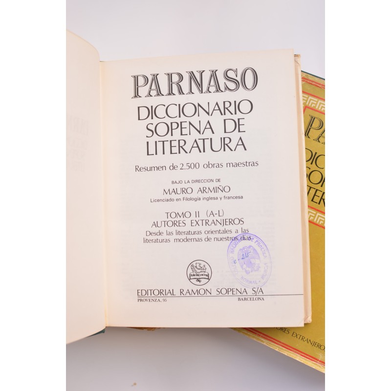 Parnaso. Diccionario Sopena de Literatura