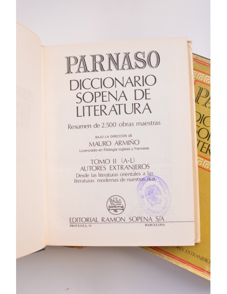 Parnaso. Diccionario Sopena de Literatura