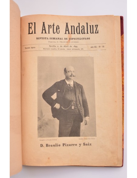 El arte andaluz. Revista semanal de espectáculos. Del nº 23 (abril 1895) al nº 45 (septiembre 1895)