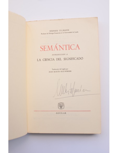 Semántica. Introducción a la ciencia del significado