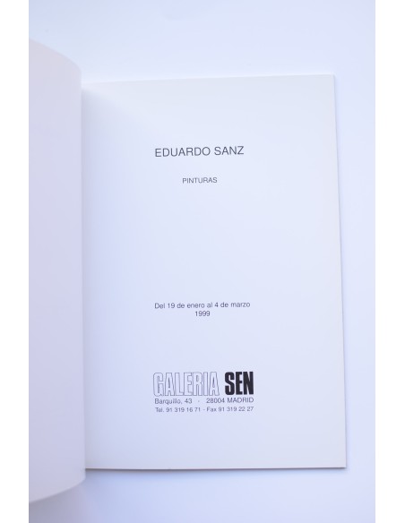 Eduardo Sanz : pinturas. Catálogo de exposiciones, 1999