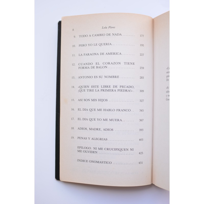 Lola en carne viva. Memorias de Lola Flores