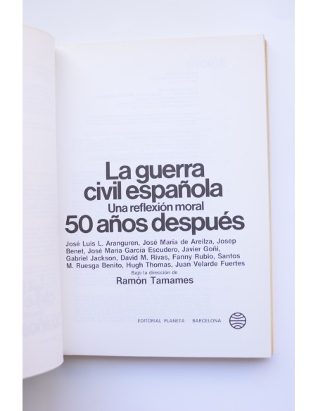 La guerra civil española. Una reflexión moral 50 años después