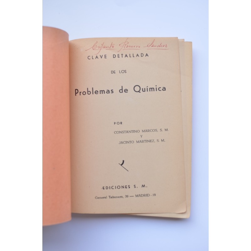 Clave detallada de los problemas de química