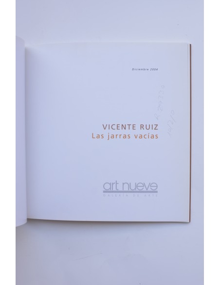 Vicente Ruiz. Las jarras vacías