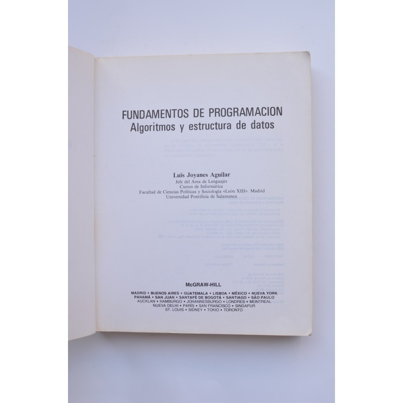 Fundamentos de programación. Algoritmos y...
