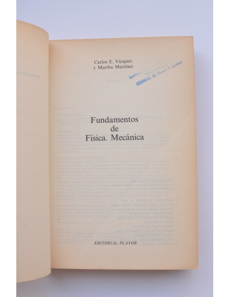 Fundamentos de física. Mecánica