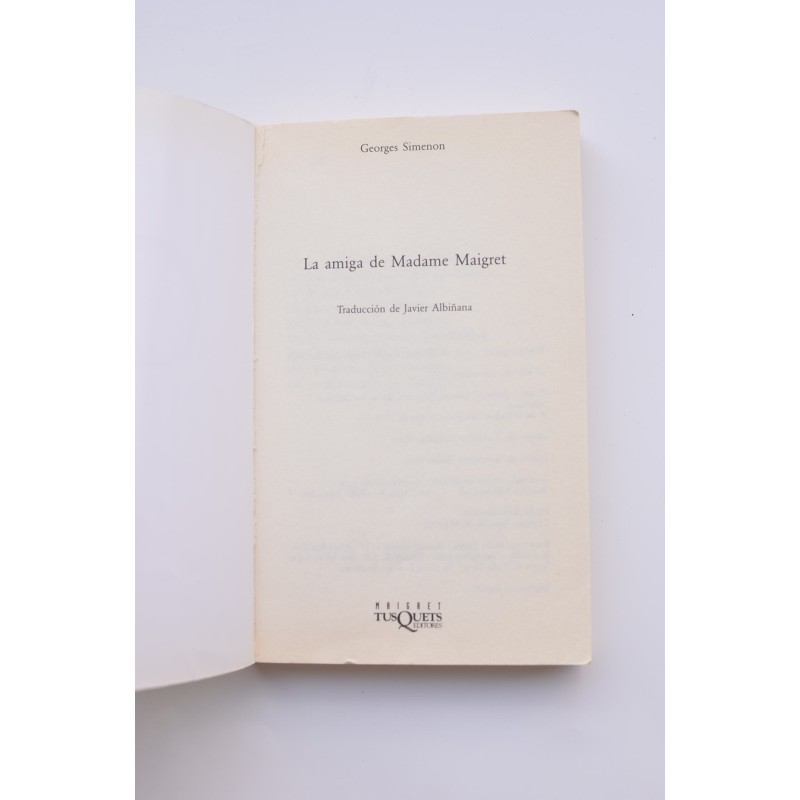 La amiga de Madame Maigret