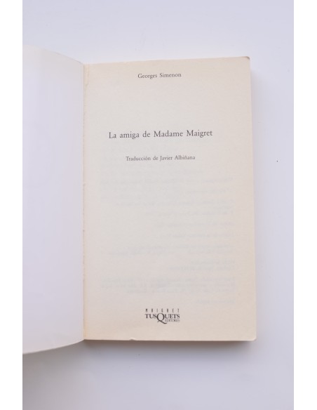 La amiga de Madame Maigret