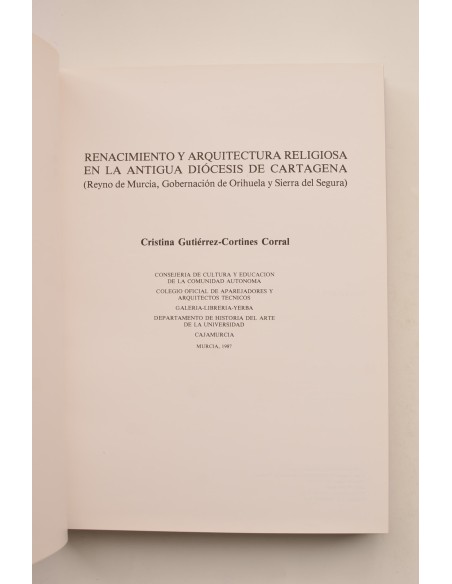 Renacimiento y arquitectura religiosa en la antigua diócesis de Cartagena