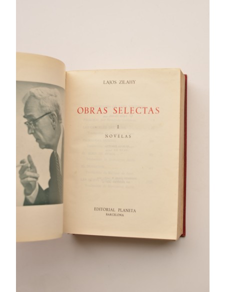 Lajos Zilahy. Obras selectas. Tomo I. Novelas