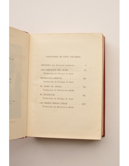 Lajos Zilahy. Obras selectas. Tomo I. Novelas