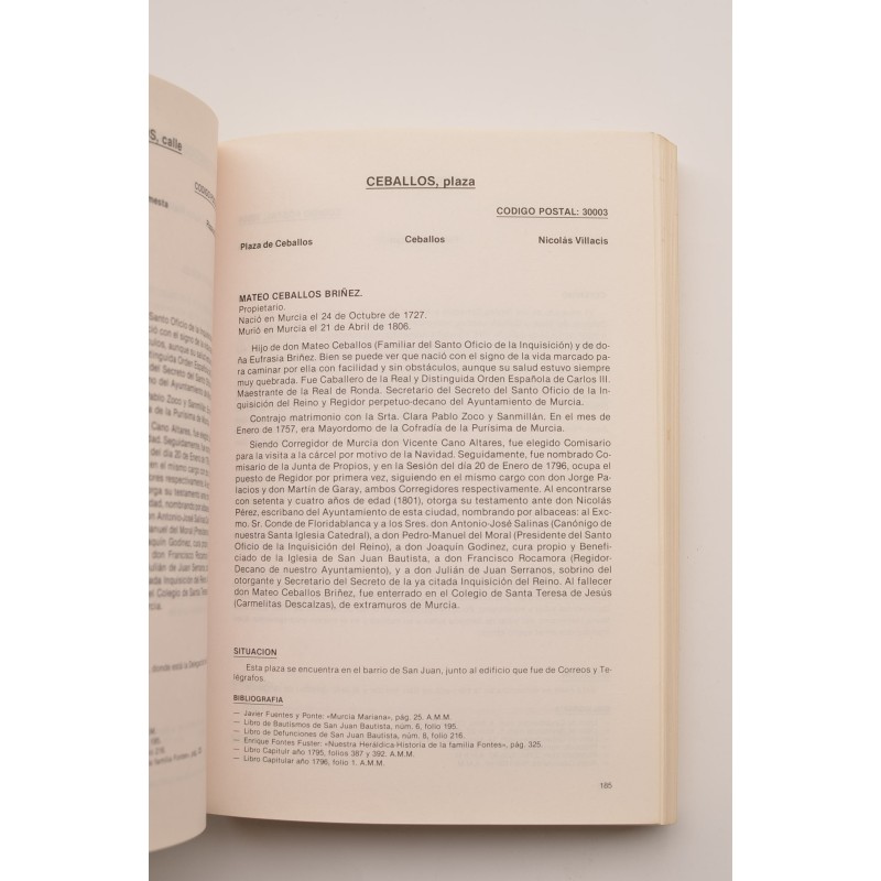 Murcia, paso a paso. Sus calles y sus nombres