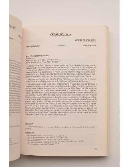 Murcia, paso a paso. Sus calles y sus nombres