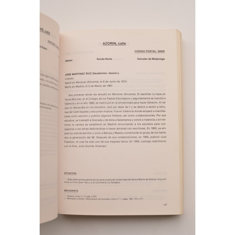 Murcia, paso a paso. Sus calles y sus nombres