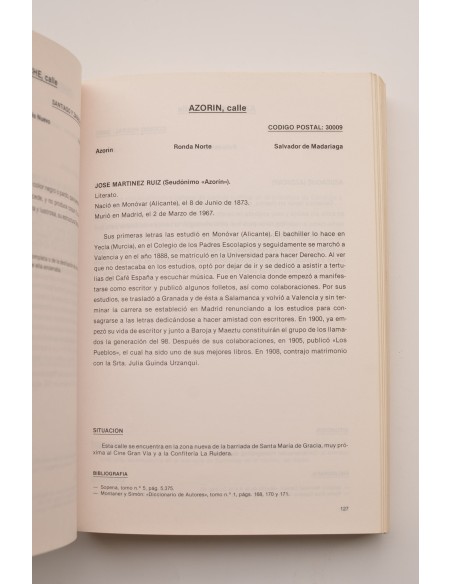 Murcia, paso a paso. Sus calles y sus nombres