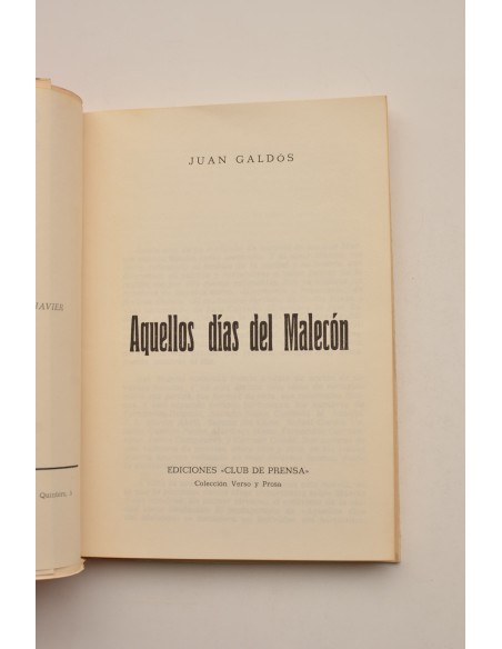 Aquellos días del Malecón