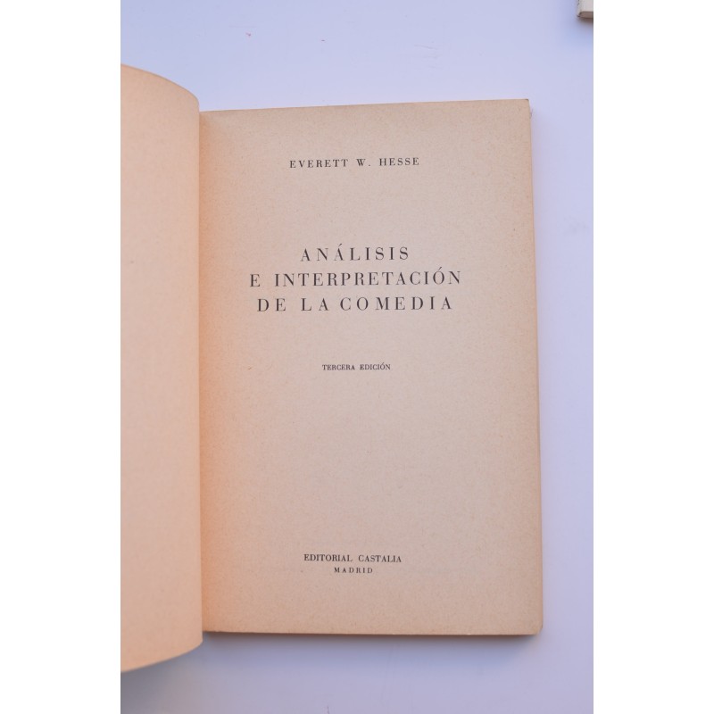 Análisis e interpretación de la comedia